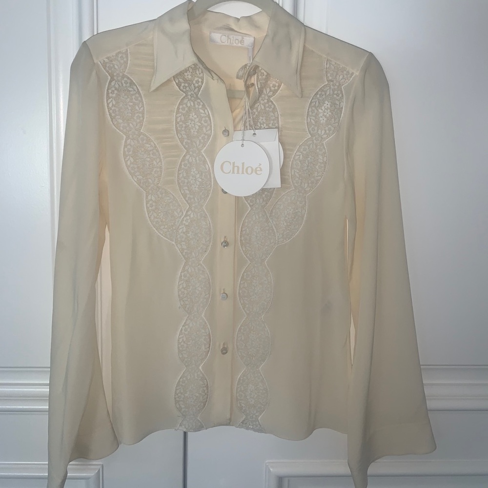 Chloé blouse in Ivory
